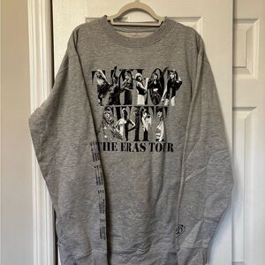 Taylor Swift Gray Eras Tour Crewneck Sweatshirt